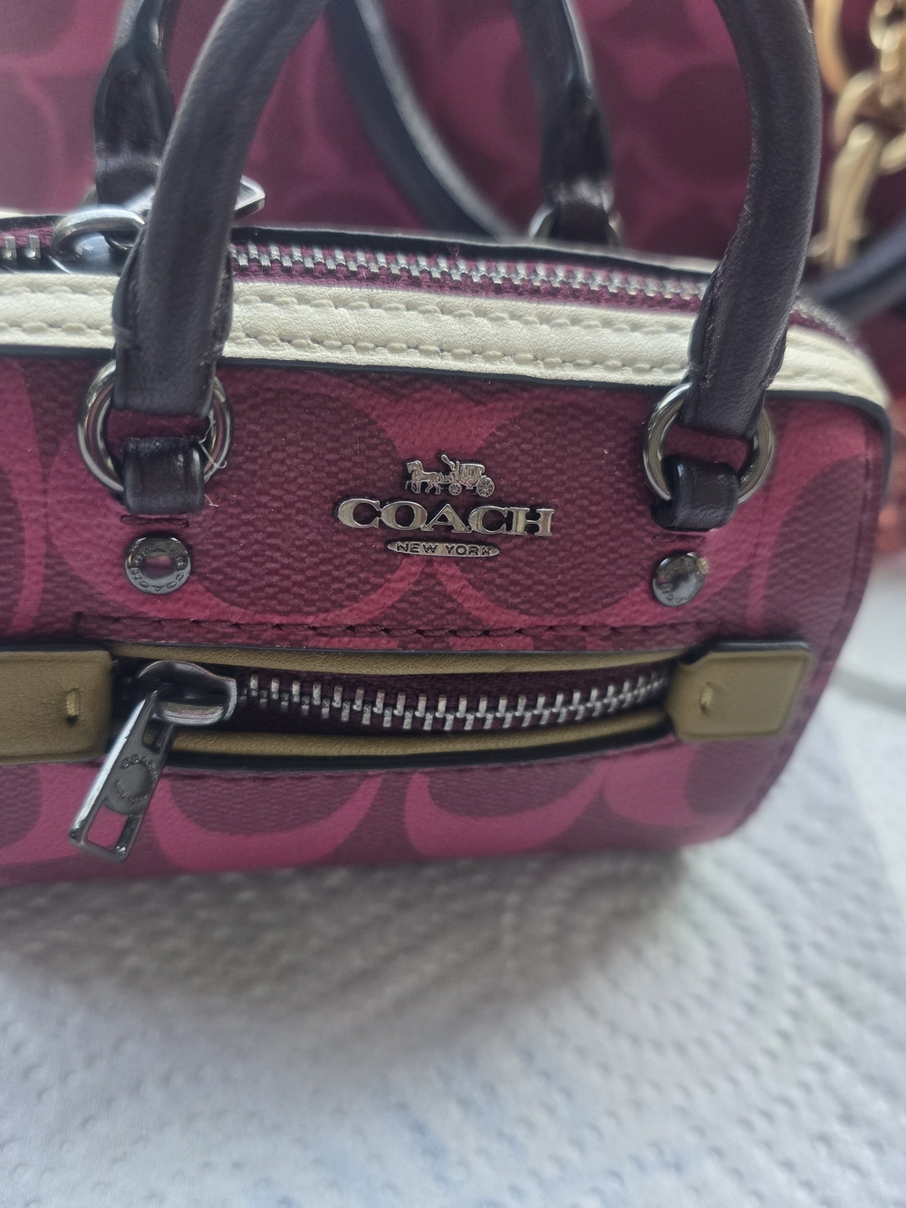 Coach Pink Signature Satchel and Mini Bag Set - Picture 5 of 12